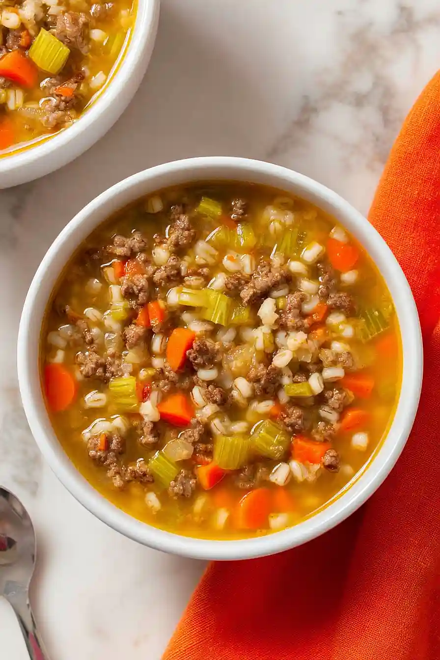 ground beef and barley soup