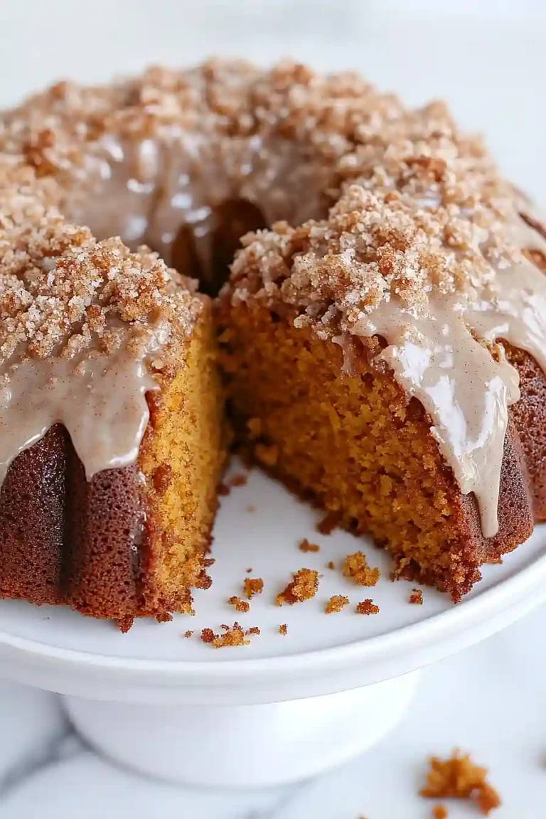 glazed pumpkin coffee cake