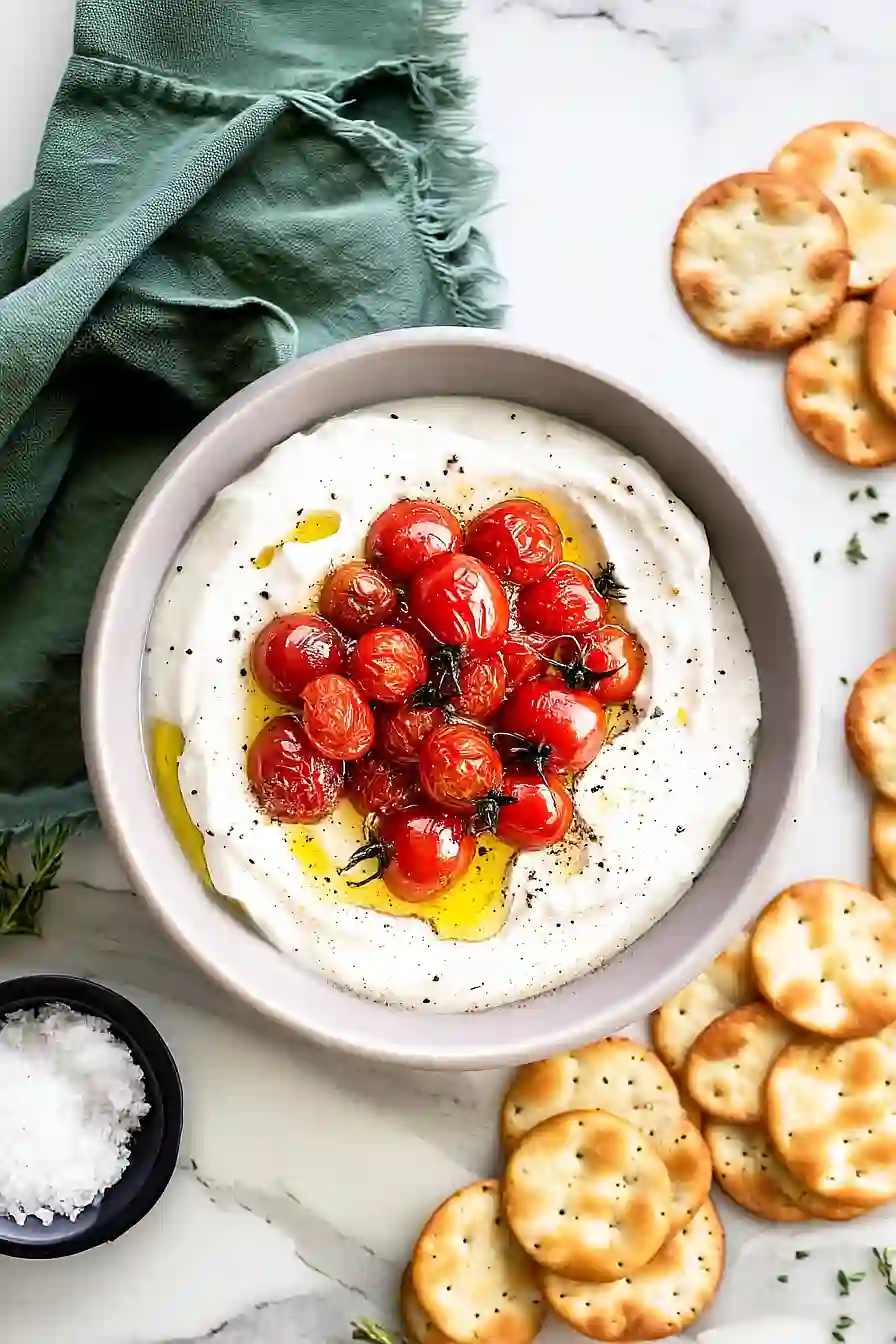 roasted garlic whipped ricotta dip