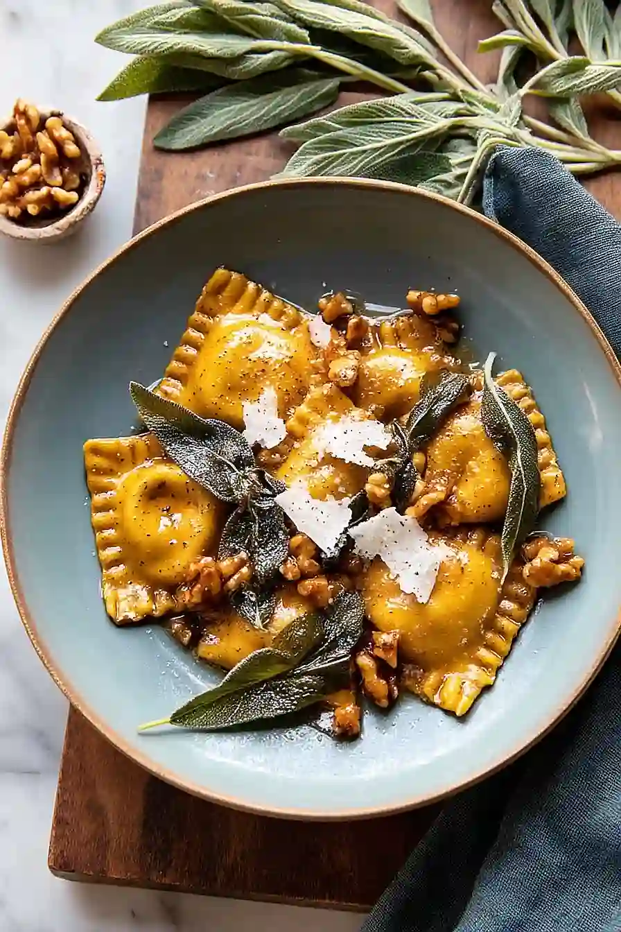 pumpkin cheese ravioli