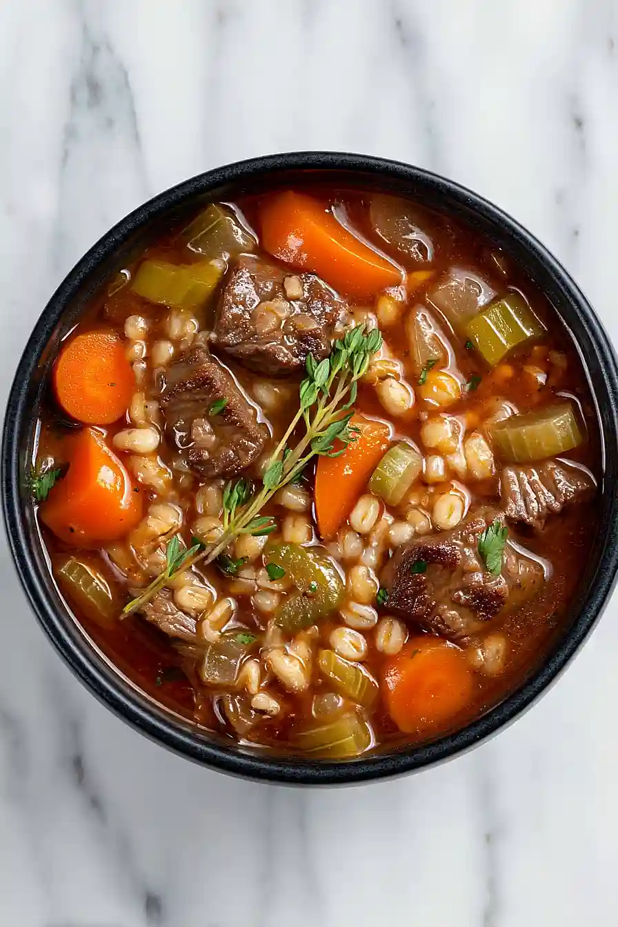 instant pot beef and barley soup