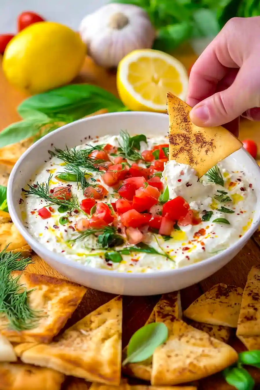 garlic feta dip