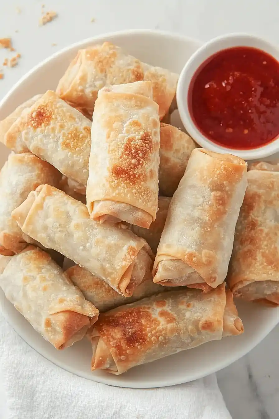 pork sausage egg rolls