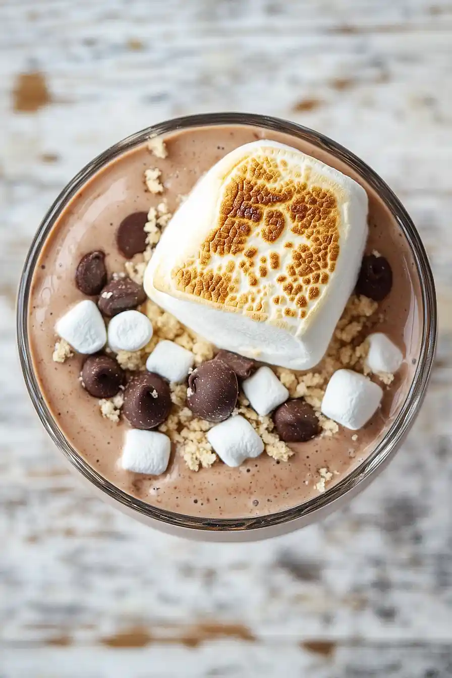 Creamy S'mores Milkshake - Alrightwithme