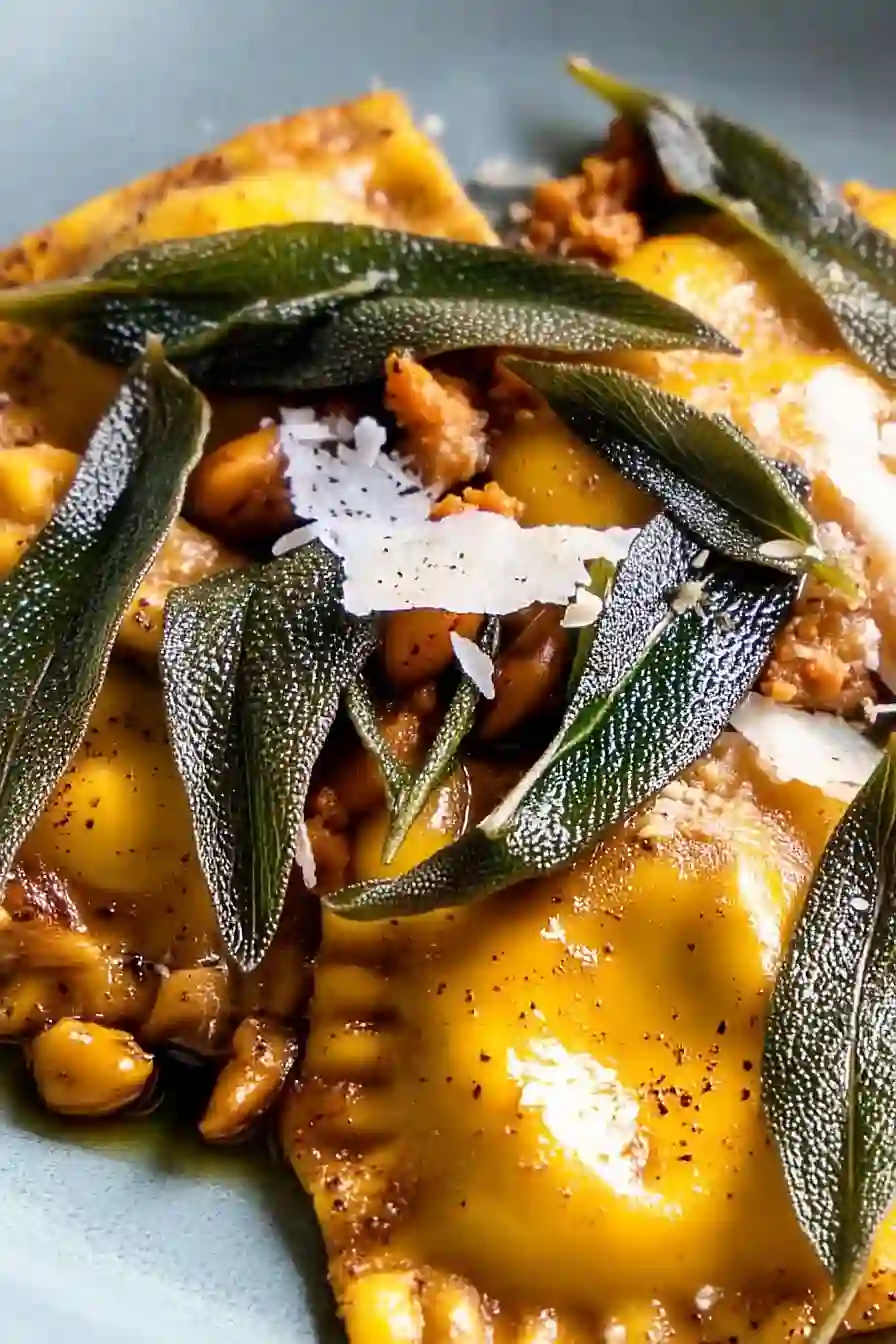 pumpkin cheese ravioli