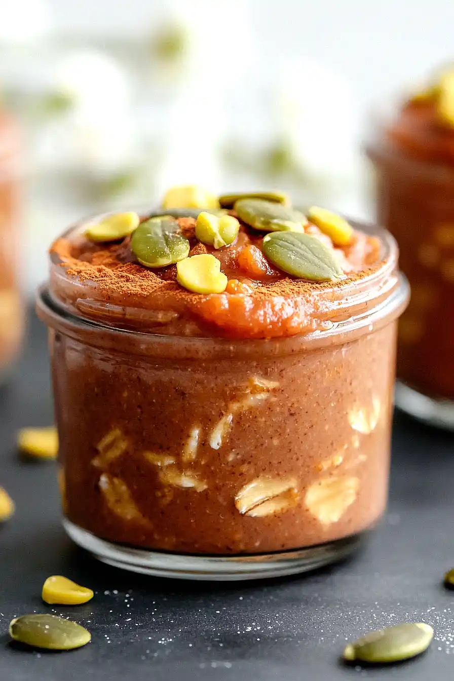 chocolate pumpkin overnight oats
