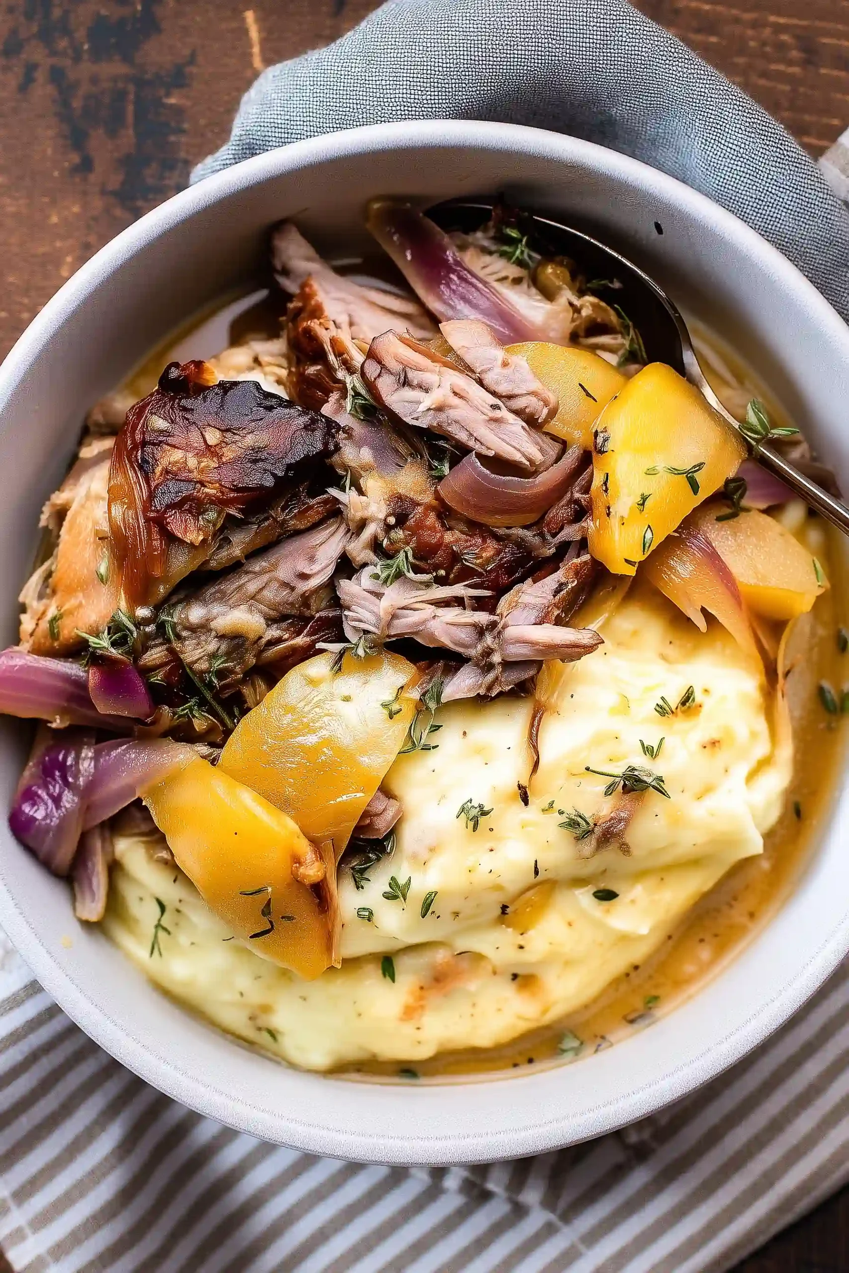 apple cider braised pork shoulder
