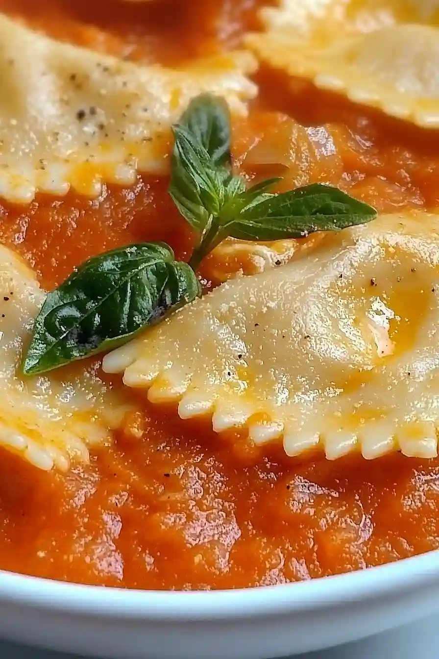 pumpkin ravioli tomato sauce