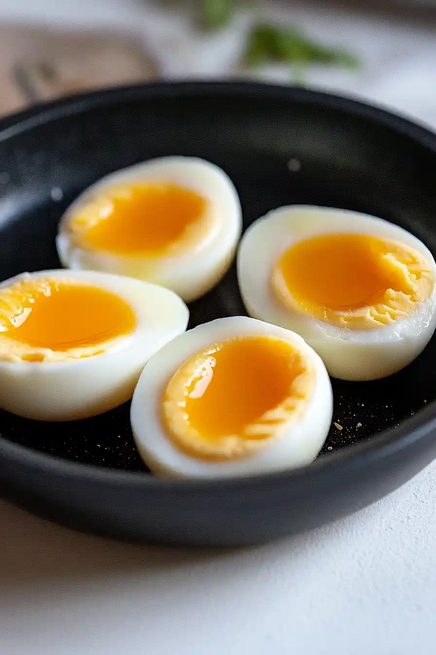 jammy hard boiled eggs