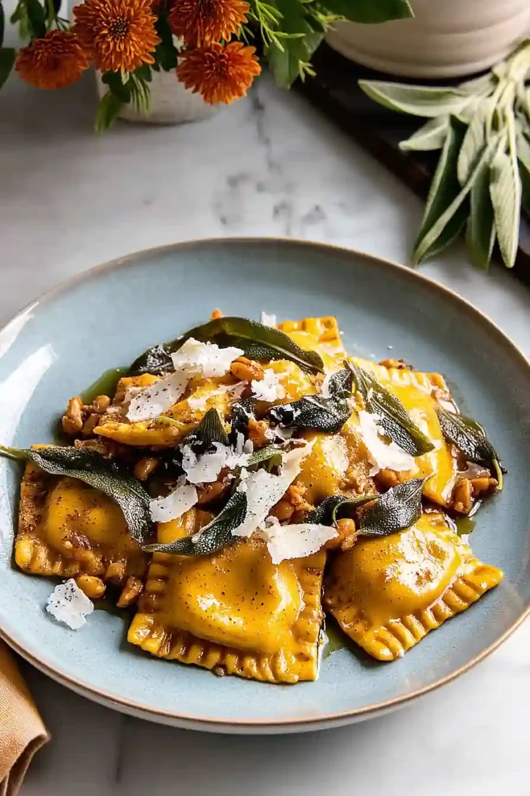 pumpkin cheese ravioli