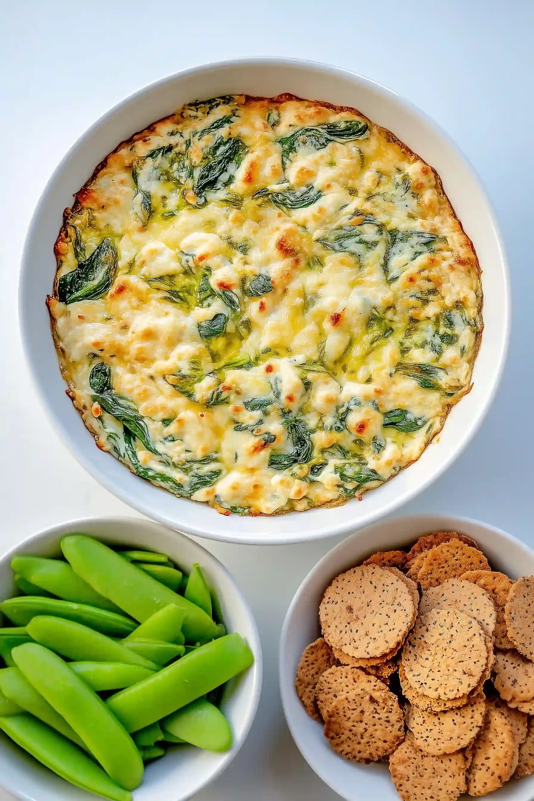 baked spinach ricotta dip