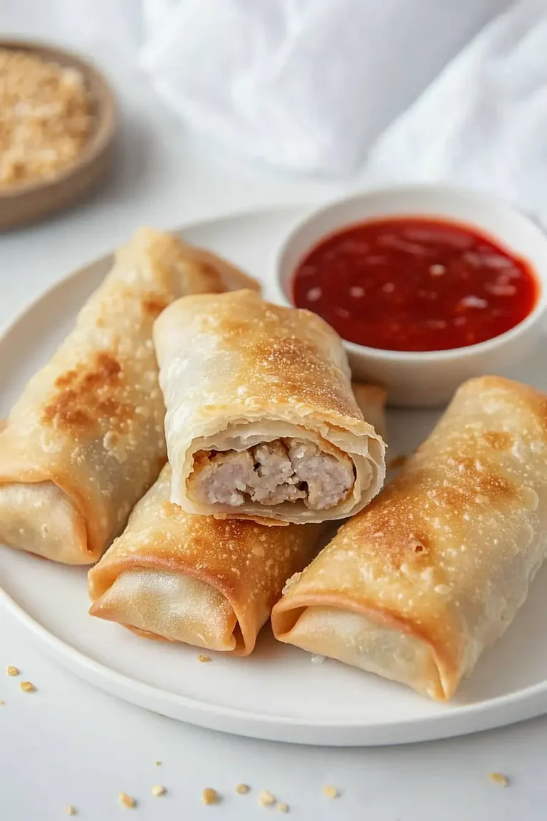 pork sausage egg rolls