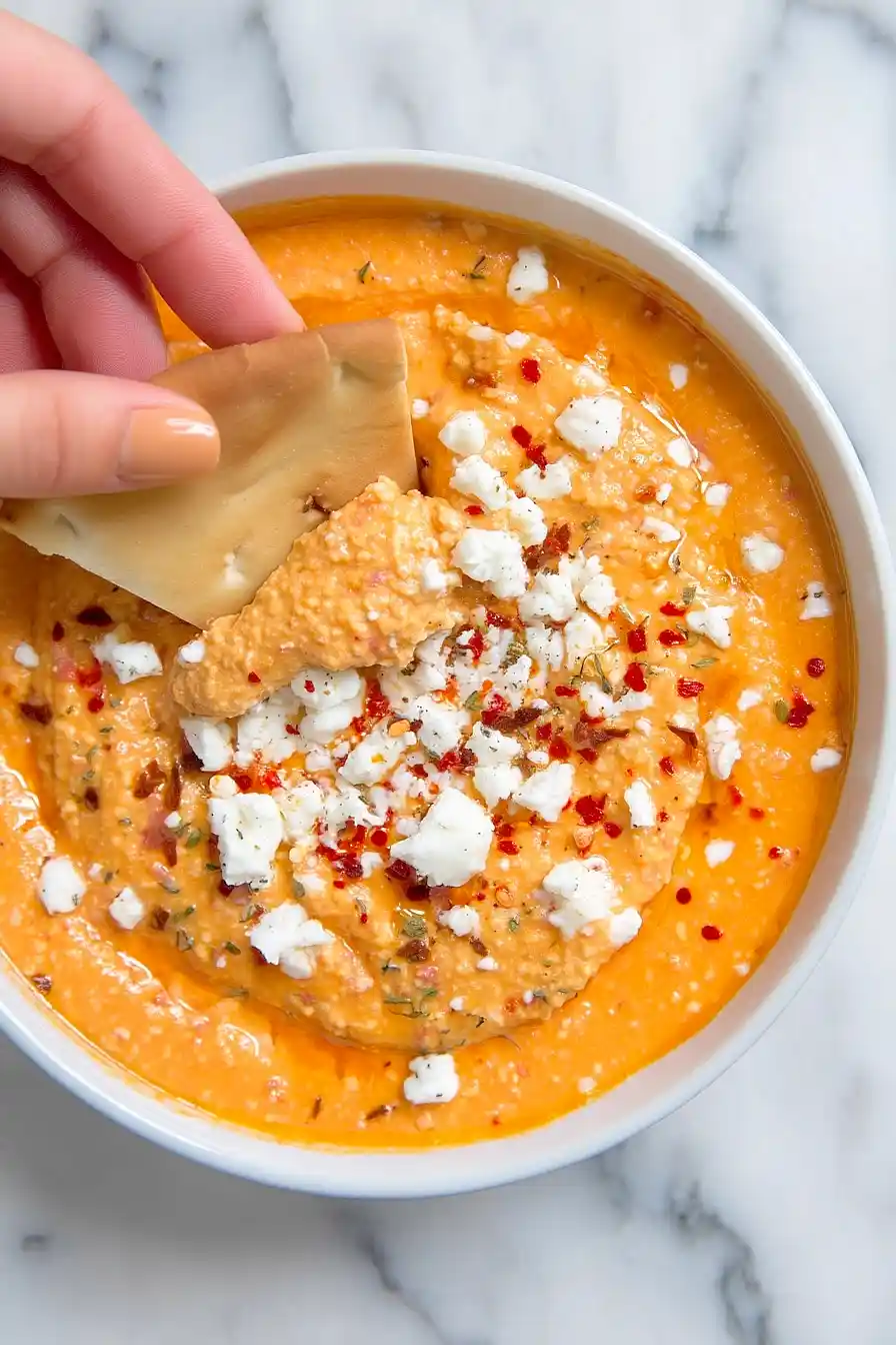 roasted pepper feta dip