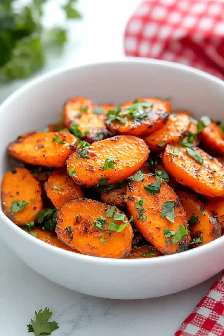 air fryer maple glazed carrots