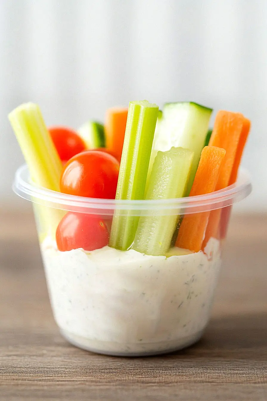veggie sticks in a cup