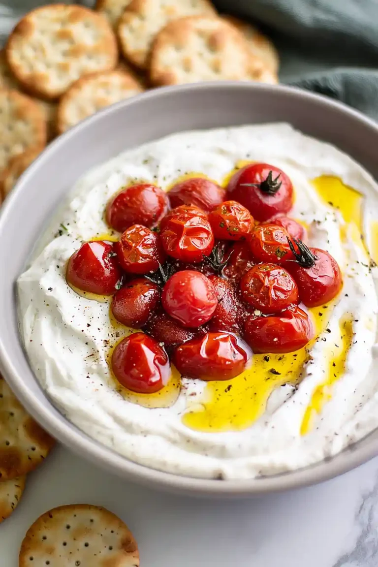 roasted garlic whipped ricotta dip