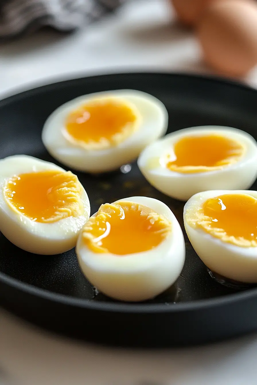 jammy hard boiled eggs