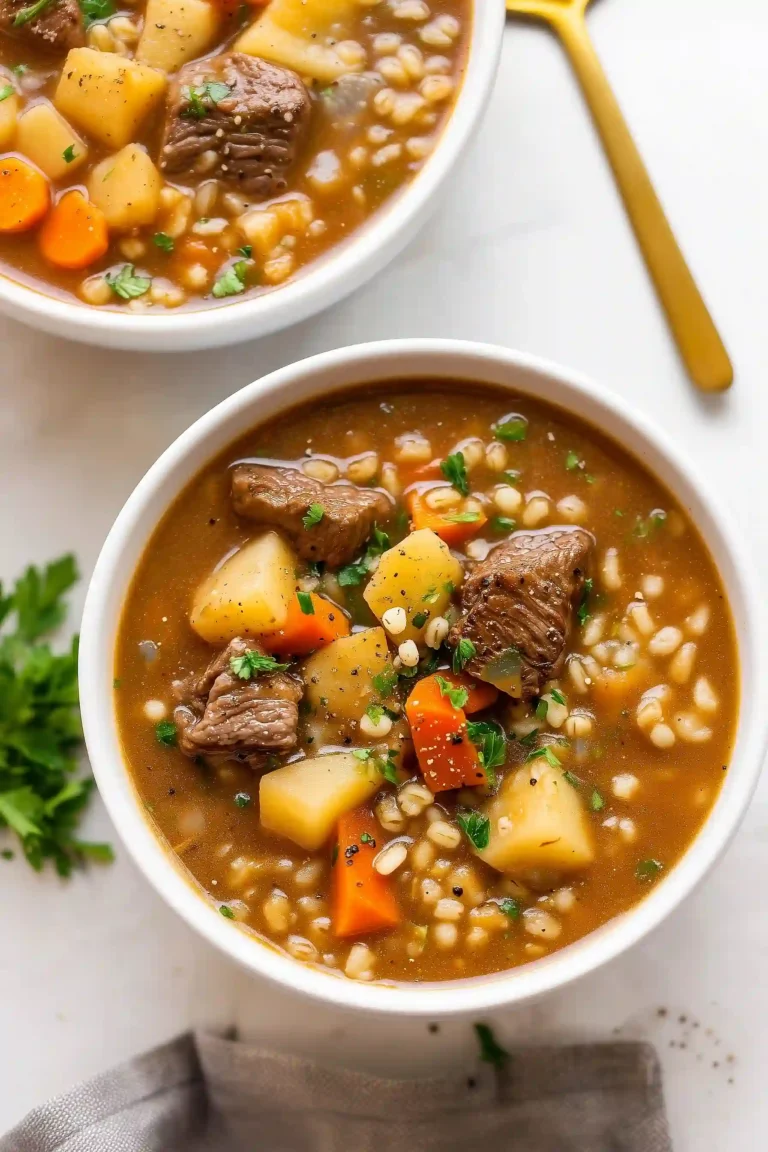 crockpot beef and barley soup