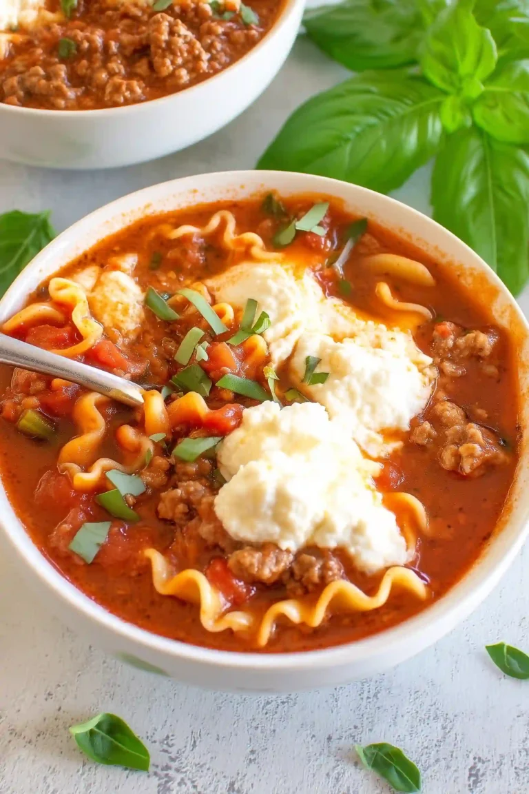 lasagna soup with ricotta