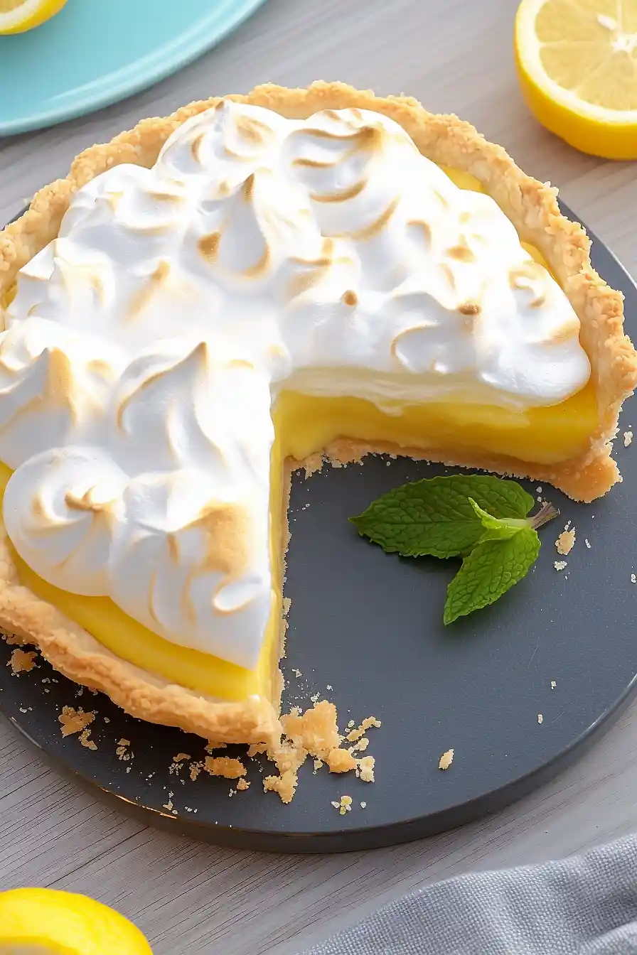 keto lemon meringue pie