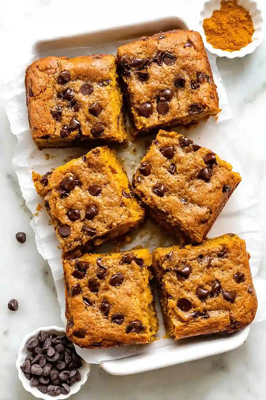 pumpkin spice blondies