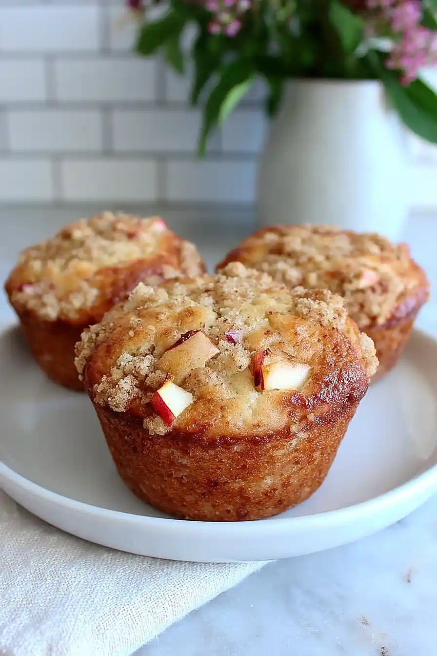 apple muffins with crumb topping