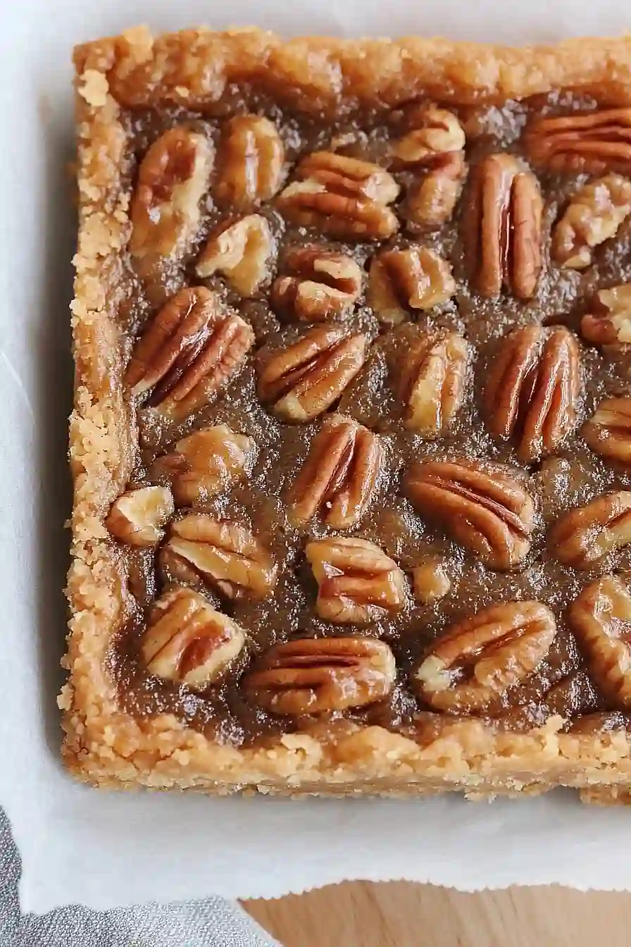 pecan pie bars with pie crust