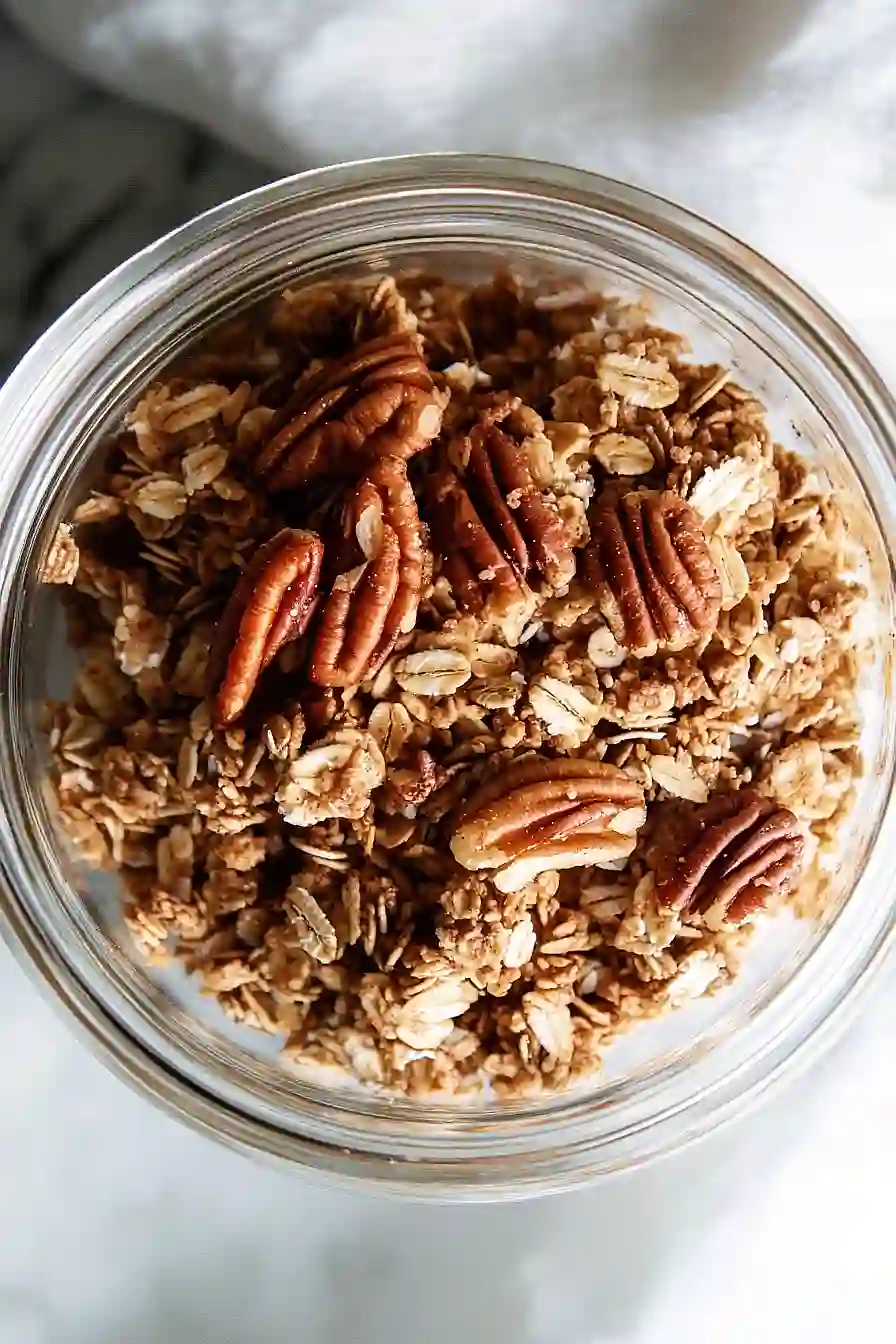 vegan maple pecan granola
