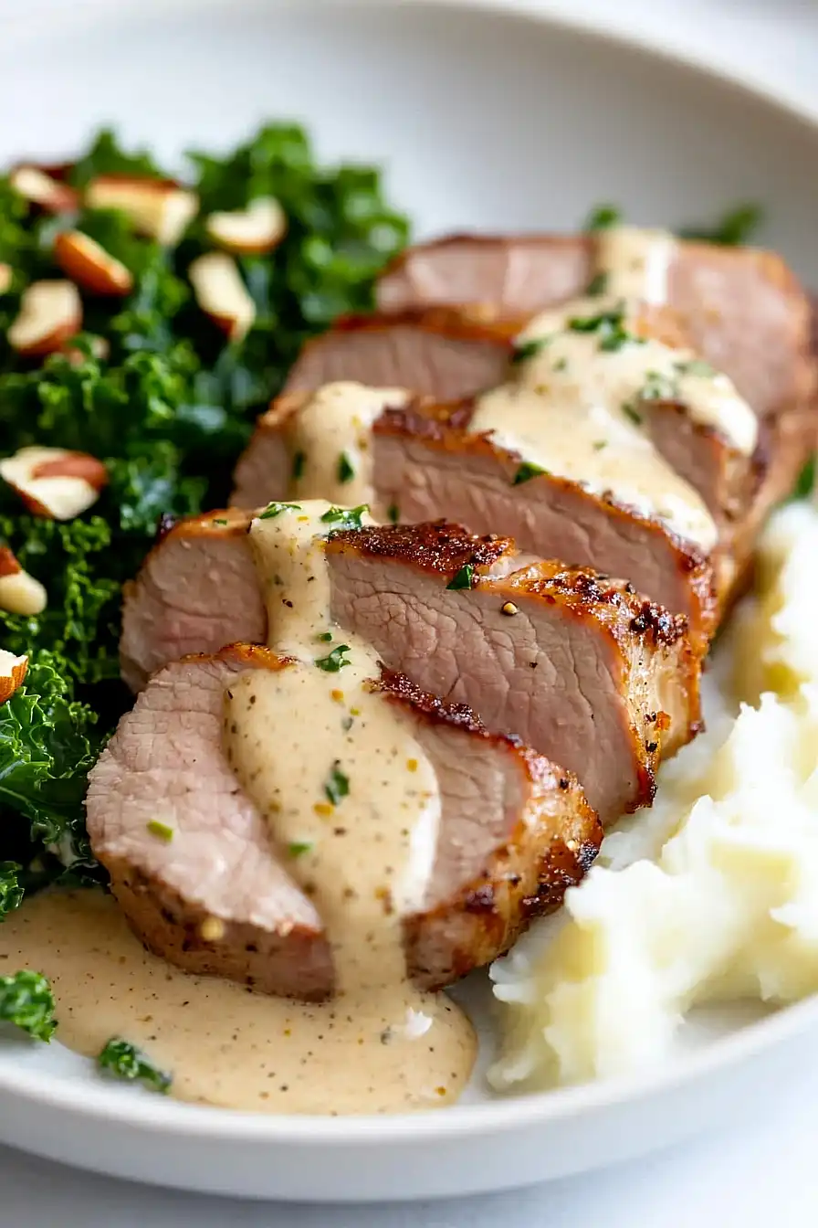pork tenderloin with mustard sauce
