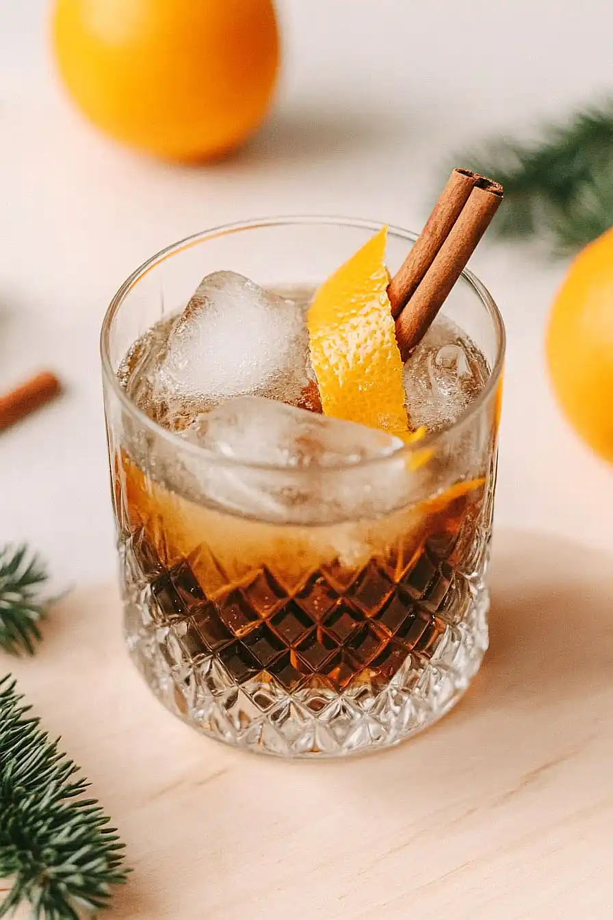 maple vanilla frostbite old fashioned