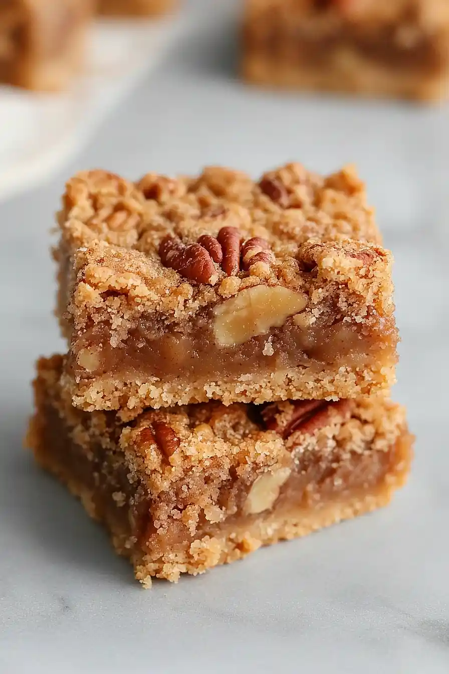 pecan pie bars with sugar cookie crust