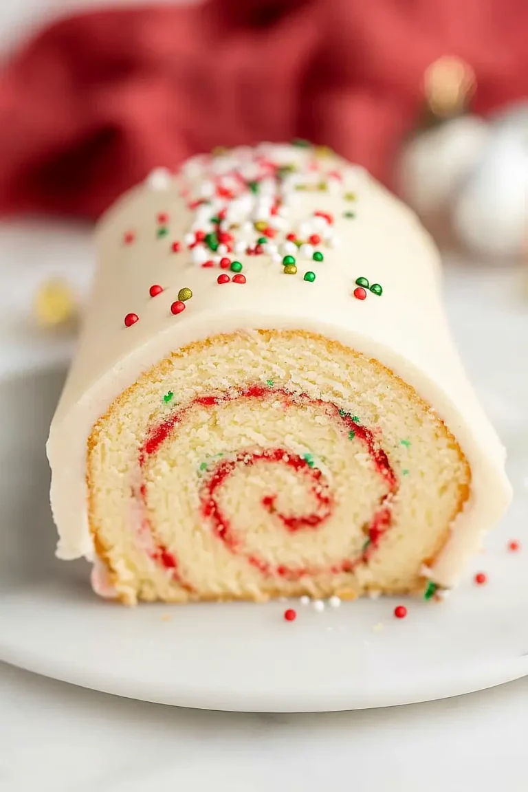 christmas vanilla roll cake