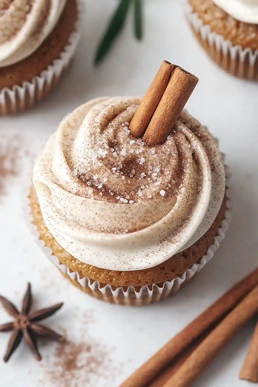 vanilla chai pumpkin spice latte cupcakes