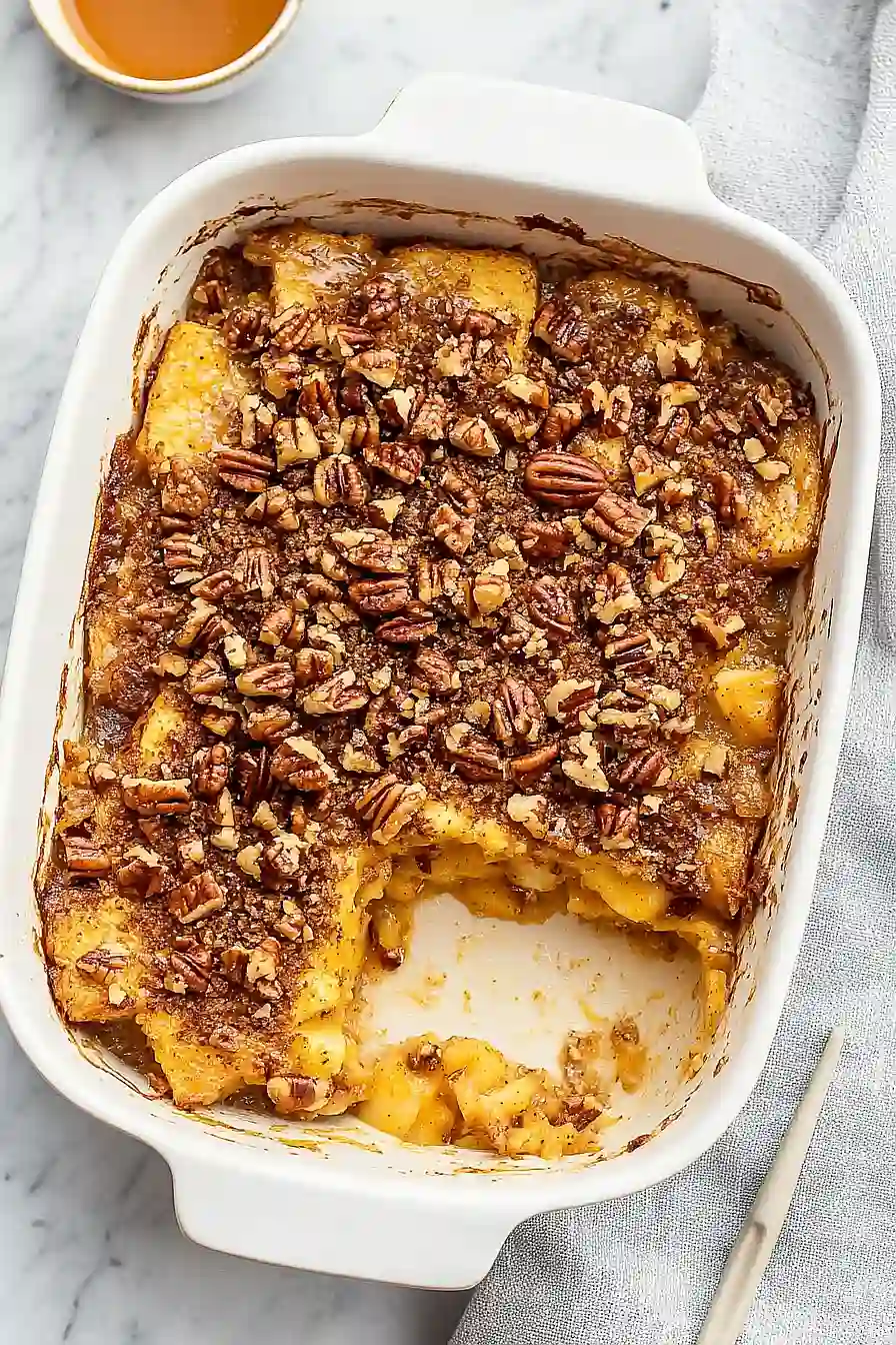 pumpkin apple french toast bake