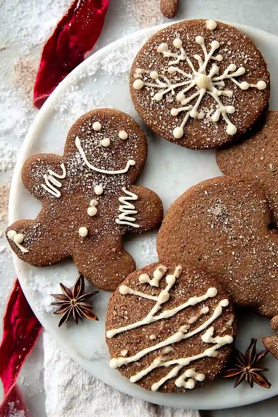 spiced chai gingerbread cookies