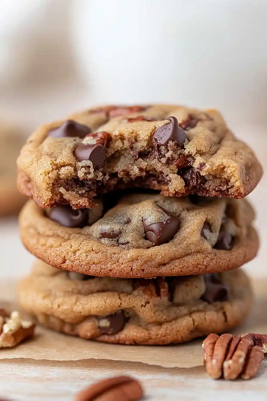 browned butter pecan chocolate chip cookies