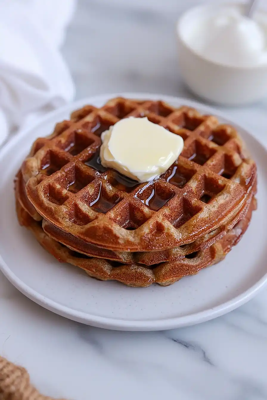 sourdough gingerbread waffles