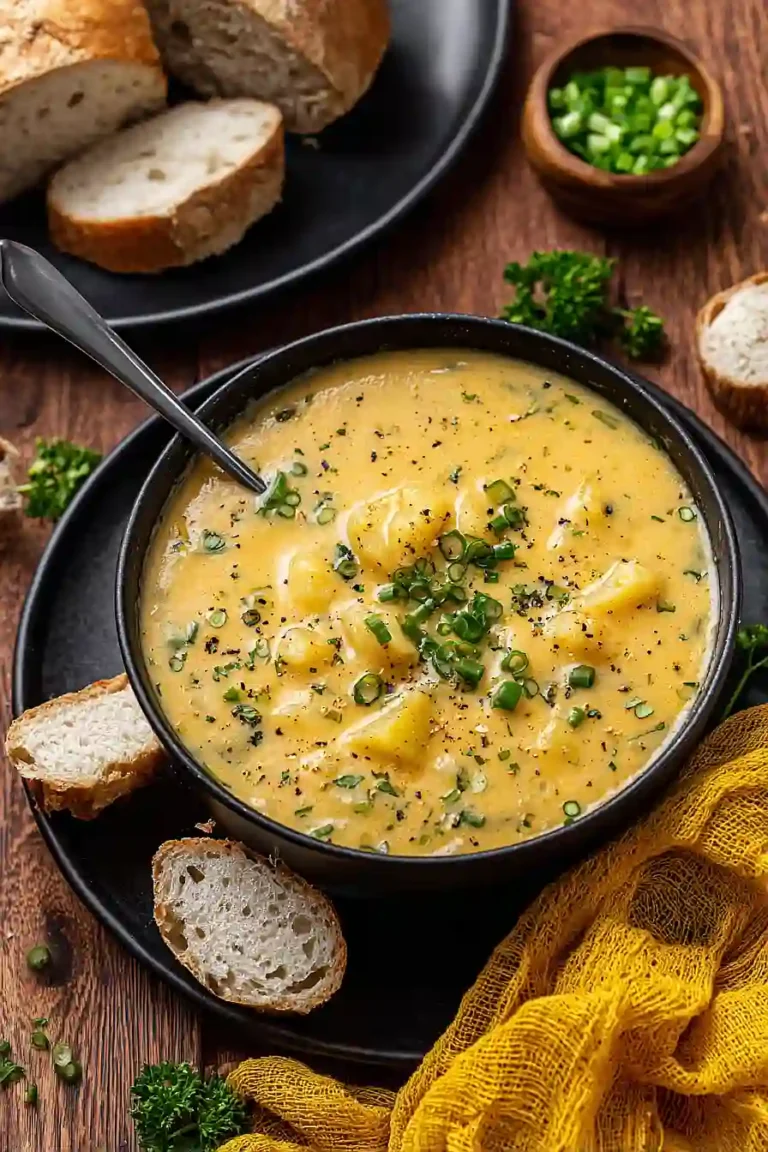 cheddar garlic herb potato soup