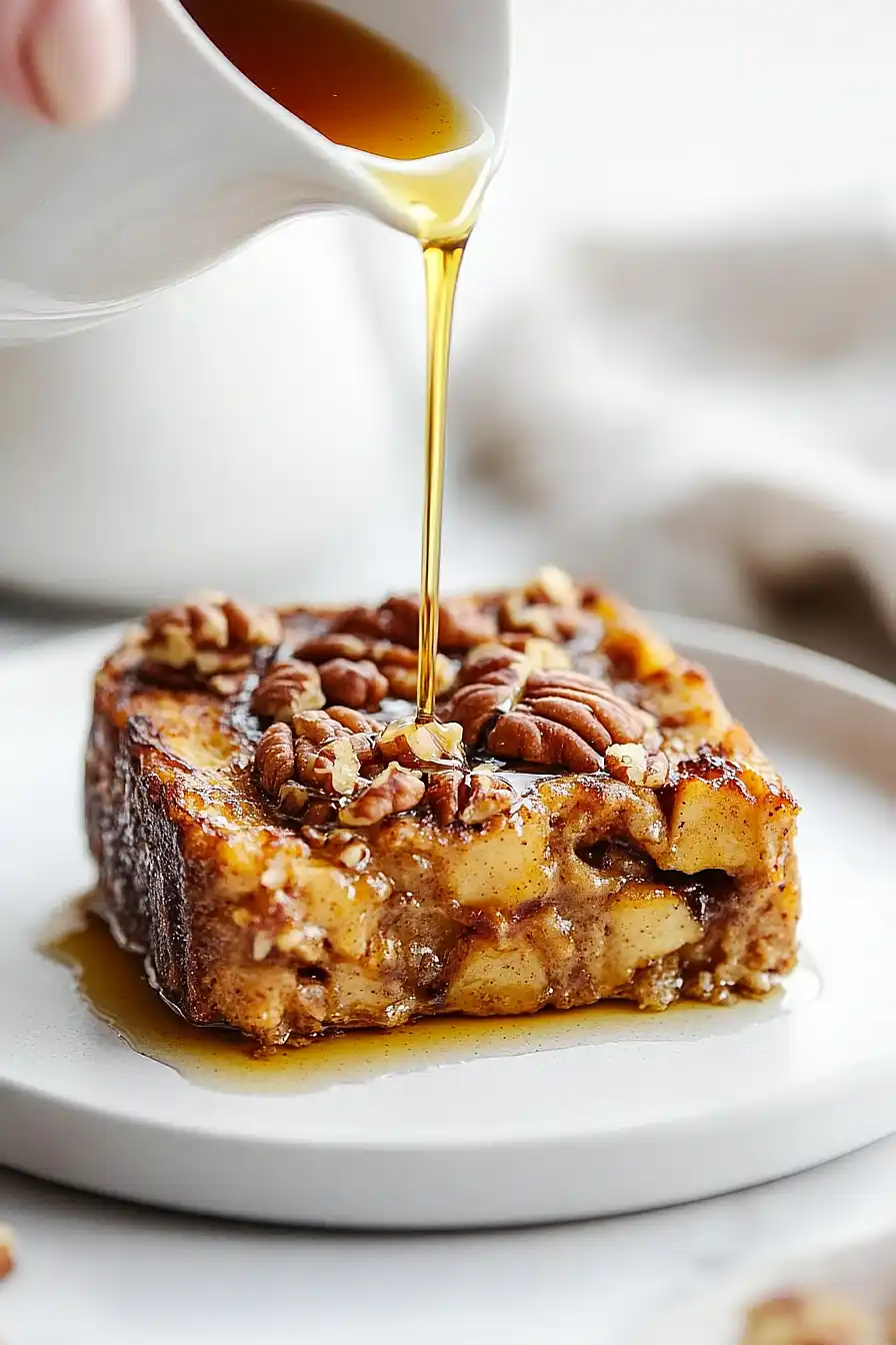 pumpkin apple french toast bake