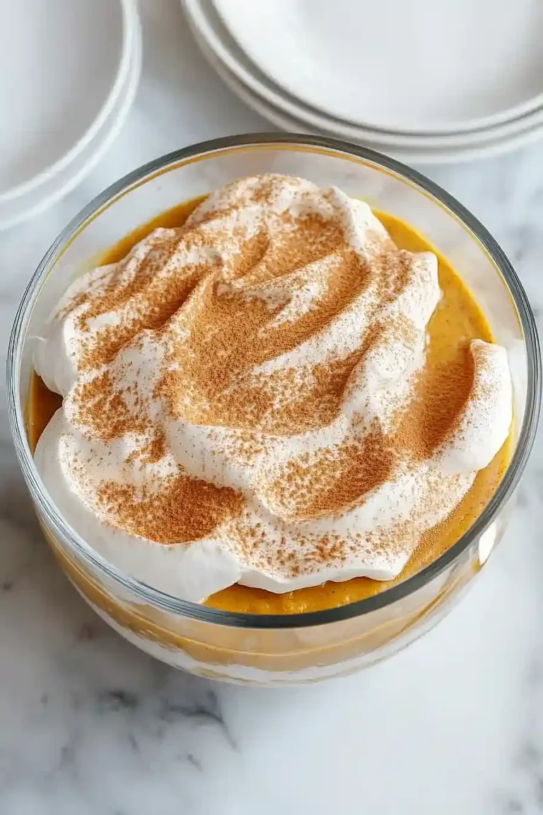 pumpkin angel food cake trifle