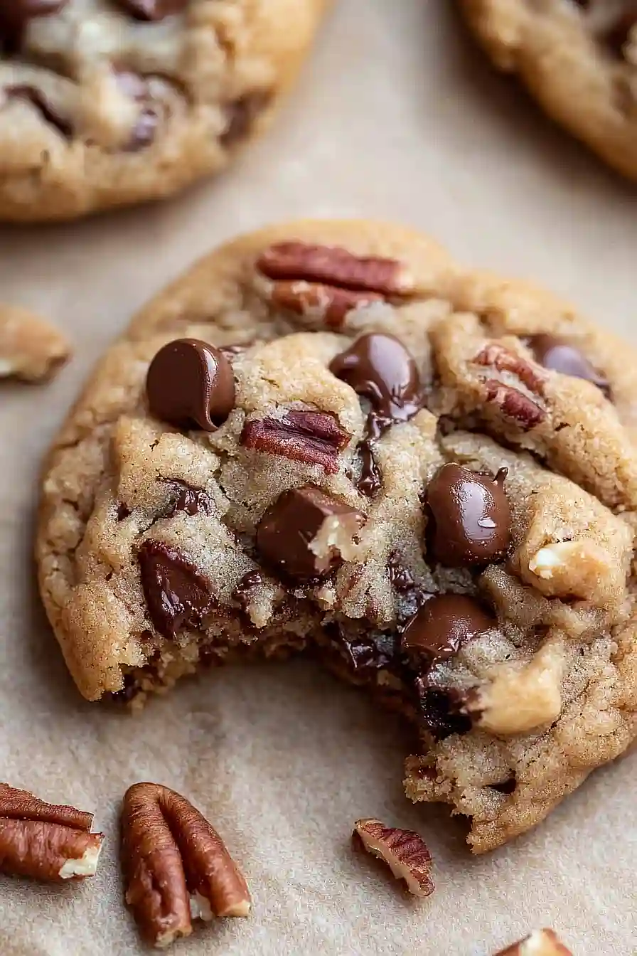 browned butter pecan chocolate chip cookies