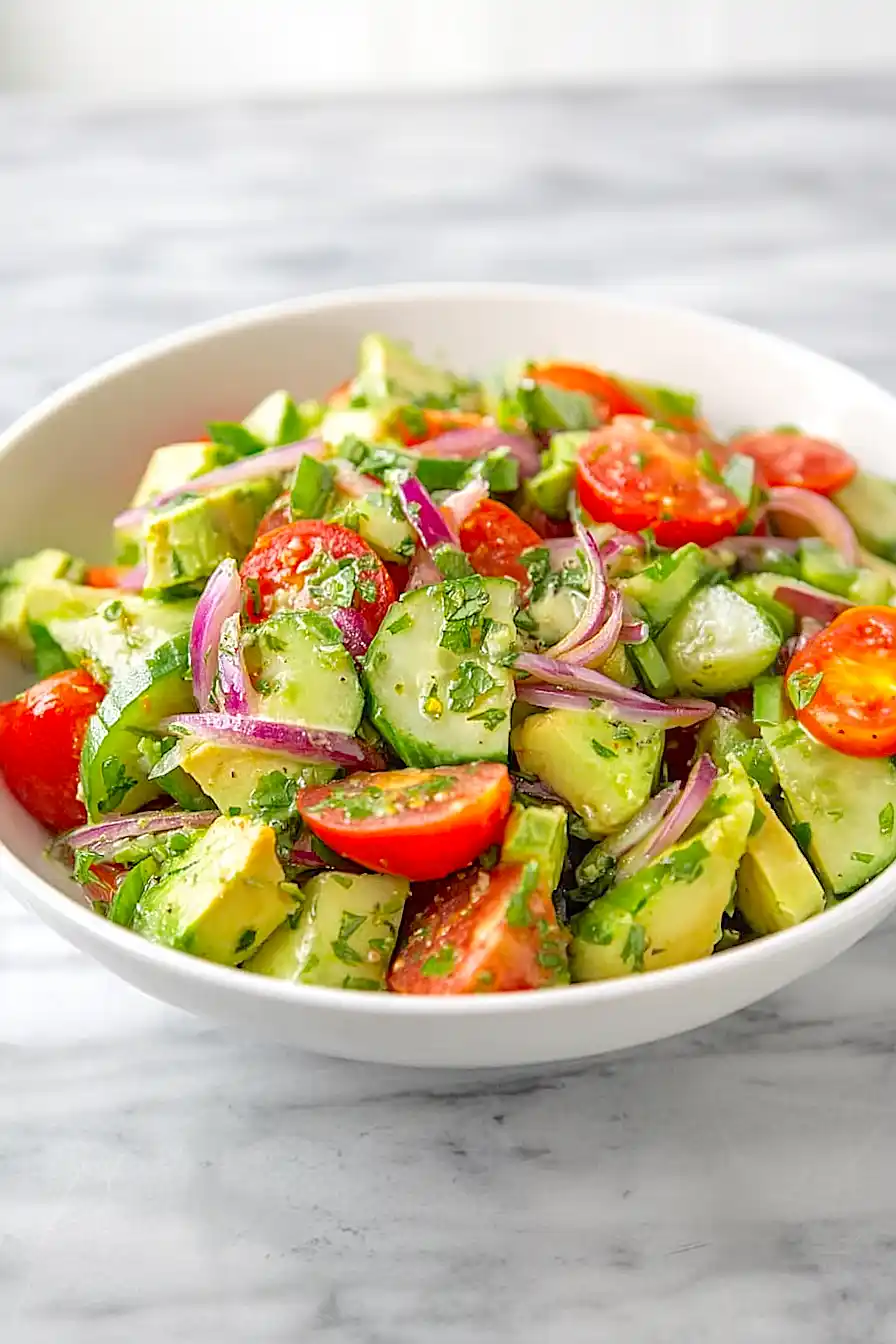 Cucumber Avocado Tomato Salad