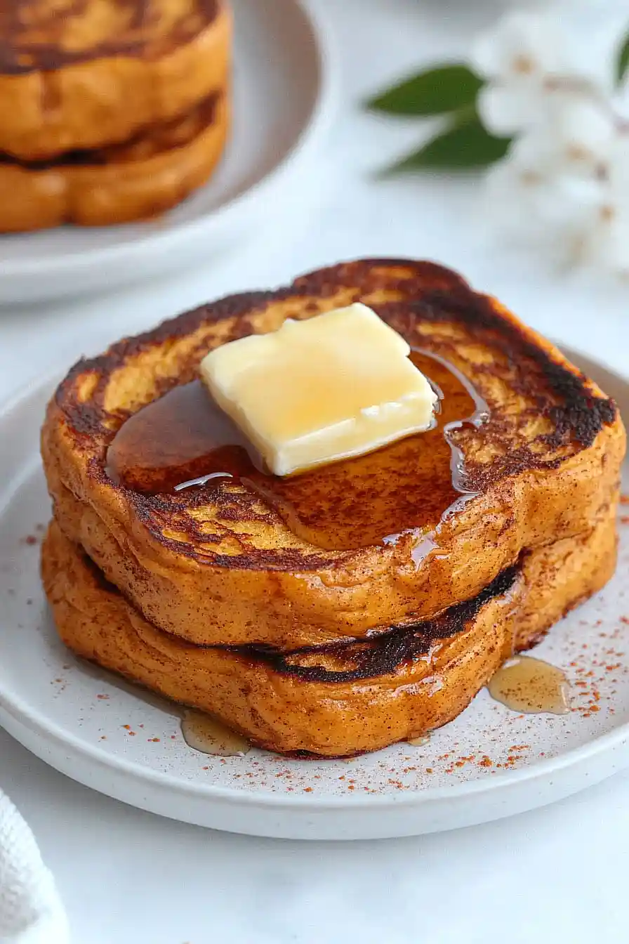 vegan pumpkin french toast 