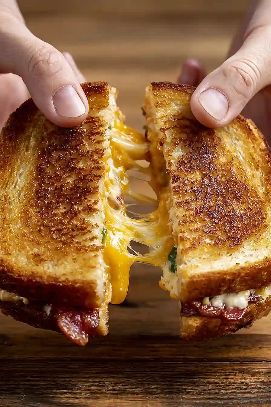 Roasted Jalapeno Popper Grilled Cheese