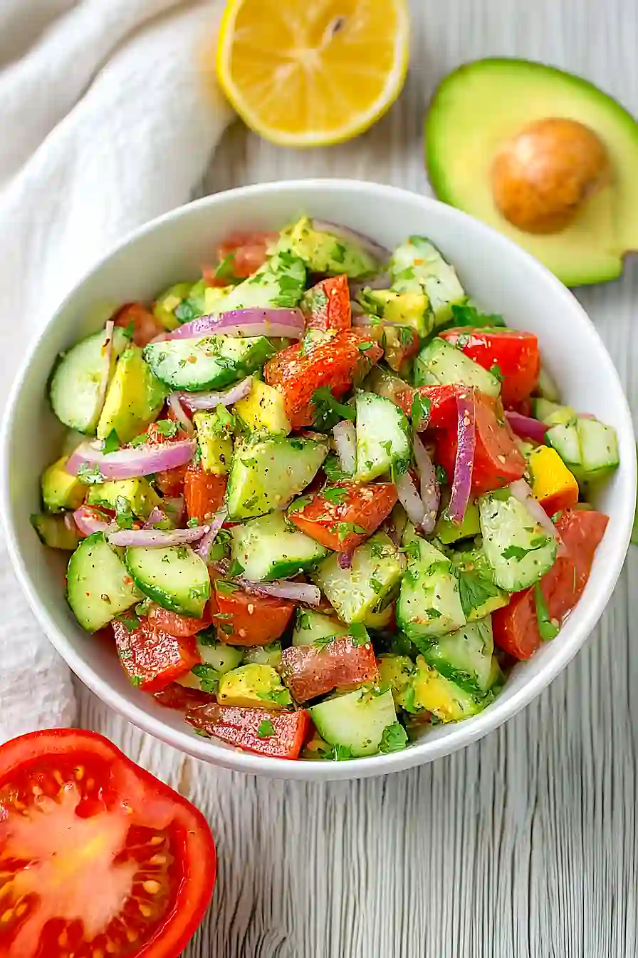 Cucumber Avocado Tomato Salad
