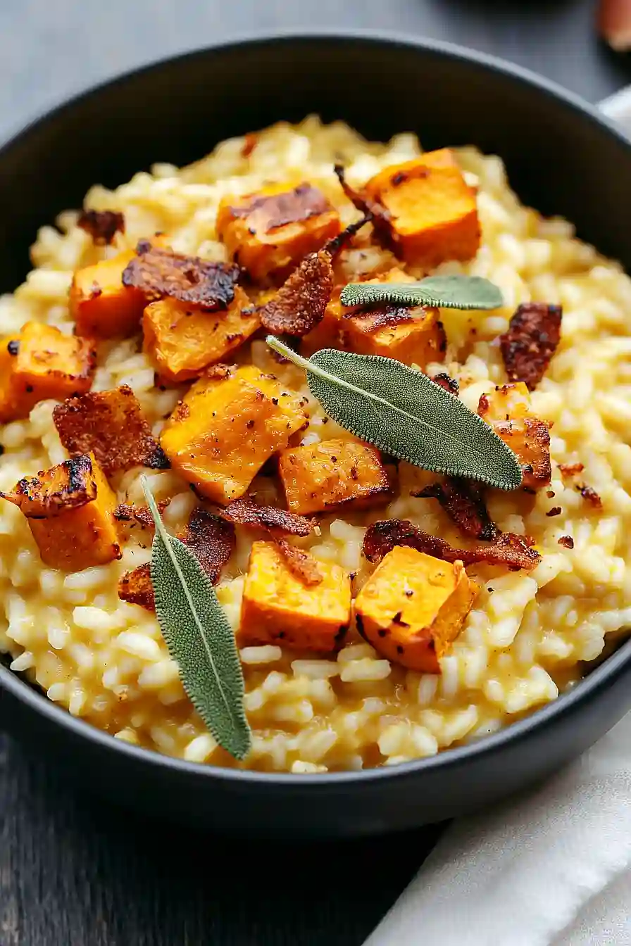 vegan pumpkin risotto 