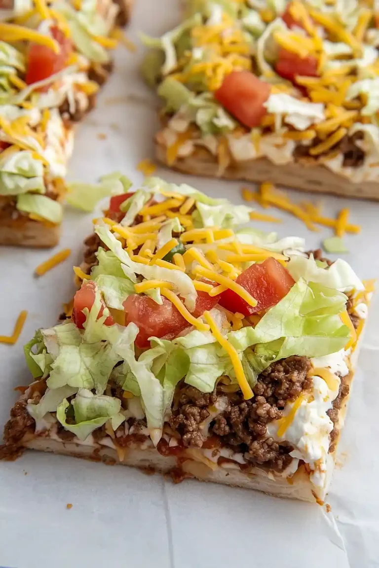 crescent roll taco pizza