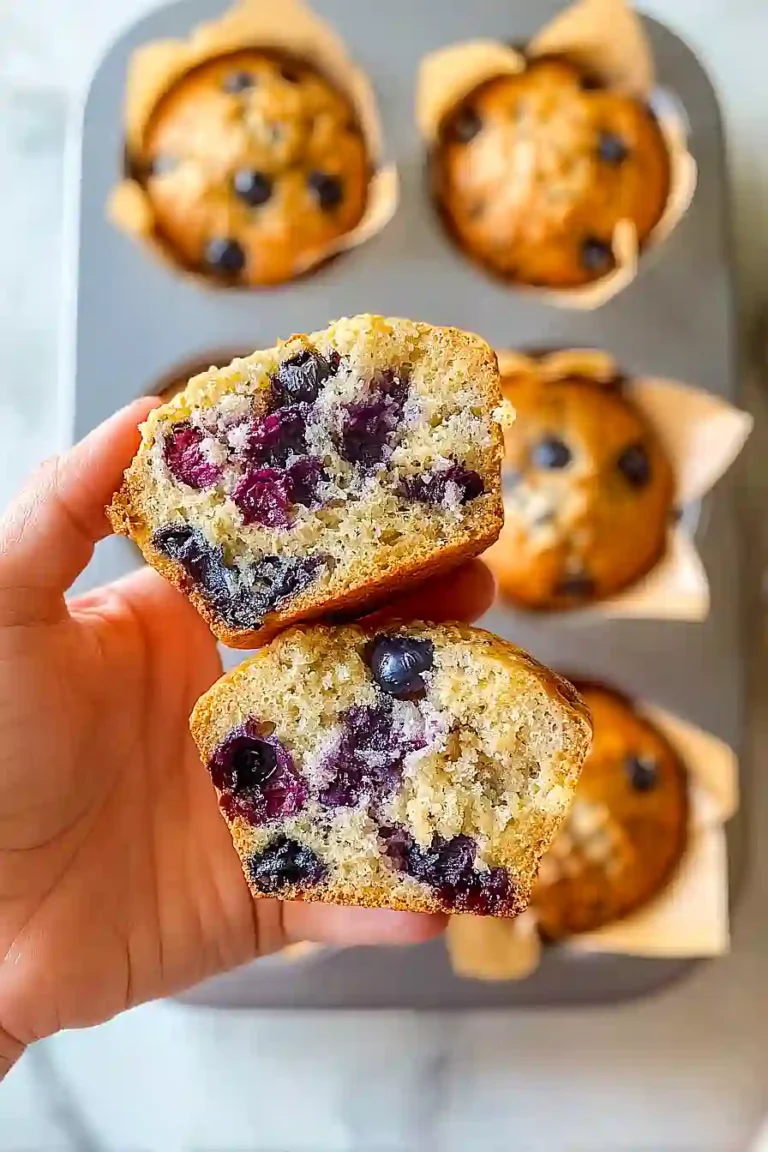 Cottage Cheese Blueberry Muffins