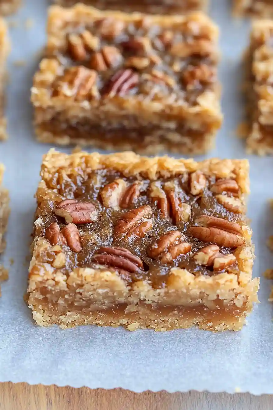 pecan pie bars with pie crust