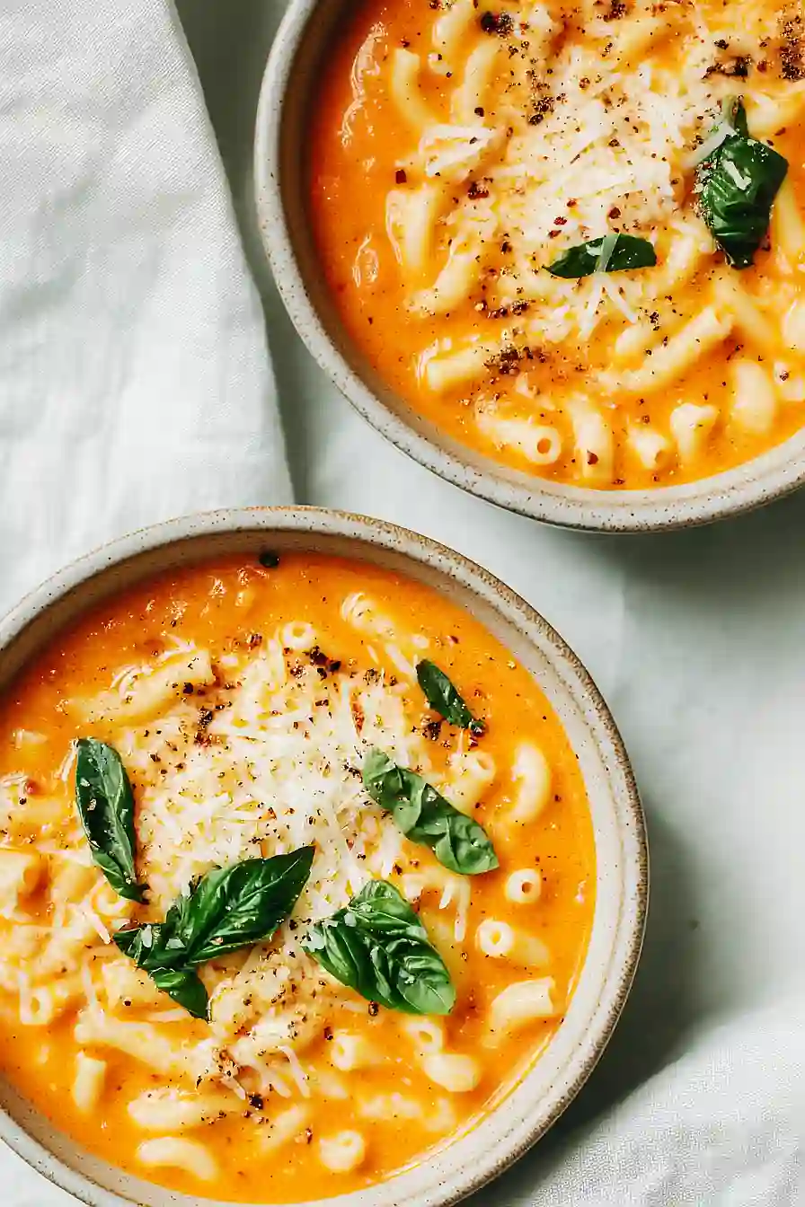 tomato basil pasta soup